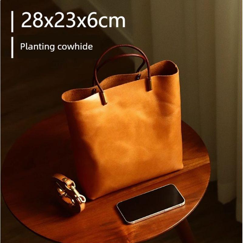 [Clearance Special Offer] First Layer Cowhide Women Bag Genuine Leather Bag Skeleton-Skin