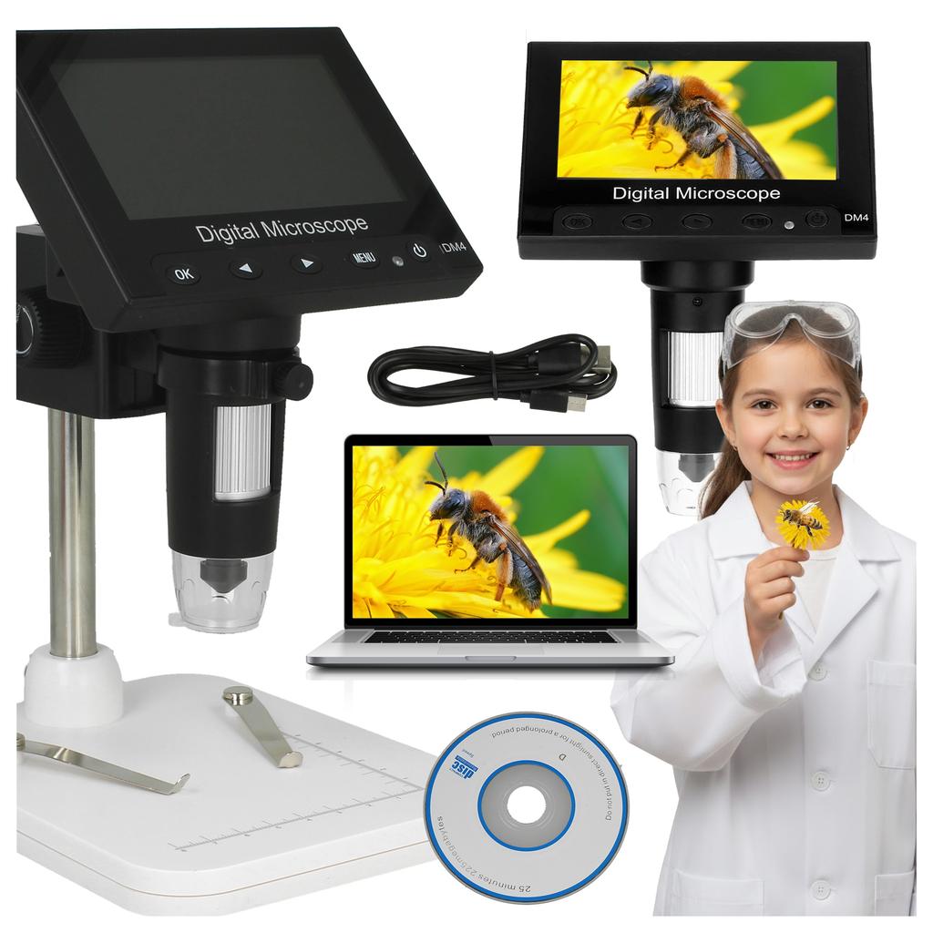 [PACZA] Digital Scientific Microscope for Children 200-1000X Magnification Z3253