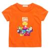 Gioco Fall Guys 2-12 Anni Bambini T-shirt in Puro Cotone Ragazzi Ragazze Stampa Cartone Animato Carina Manica Corta Girocollo Casual Estiva Top per Bambini