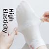 New Cotton Pilates Socks Breathable Sweat-absorbent Heart Embroidery Socks Casual Non-Slip Grip Mid Tube Socks