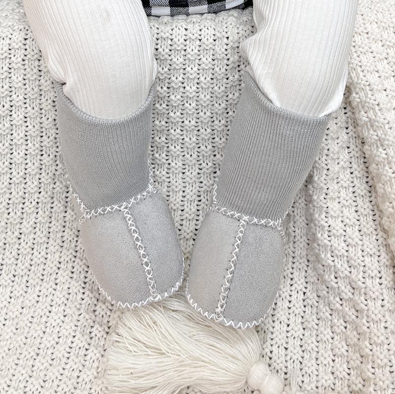 Newborn Non-slip Anti-wool Soft Sole Baby Toddler Shoes for Boys & Girls