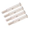 4Pcs RC Front Wheel Axle Steel 35mm Front Shaft Remote Control Car Accessories for Traxxas Slash 2WD Black