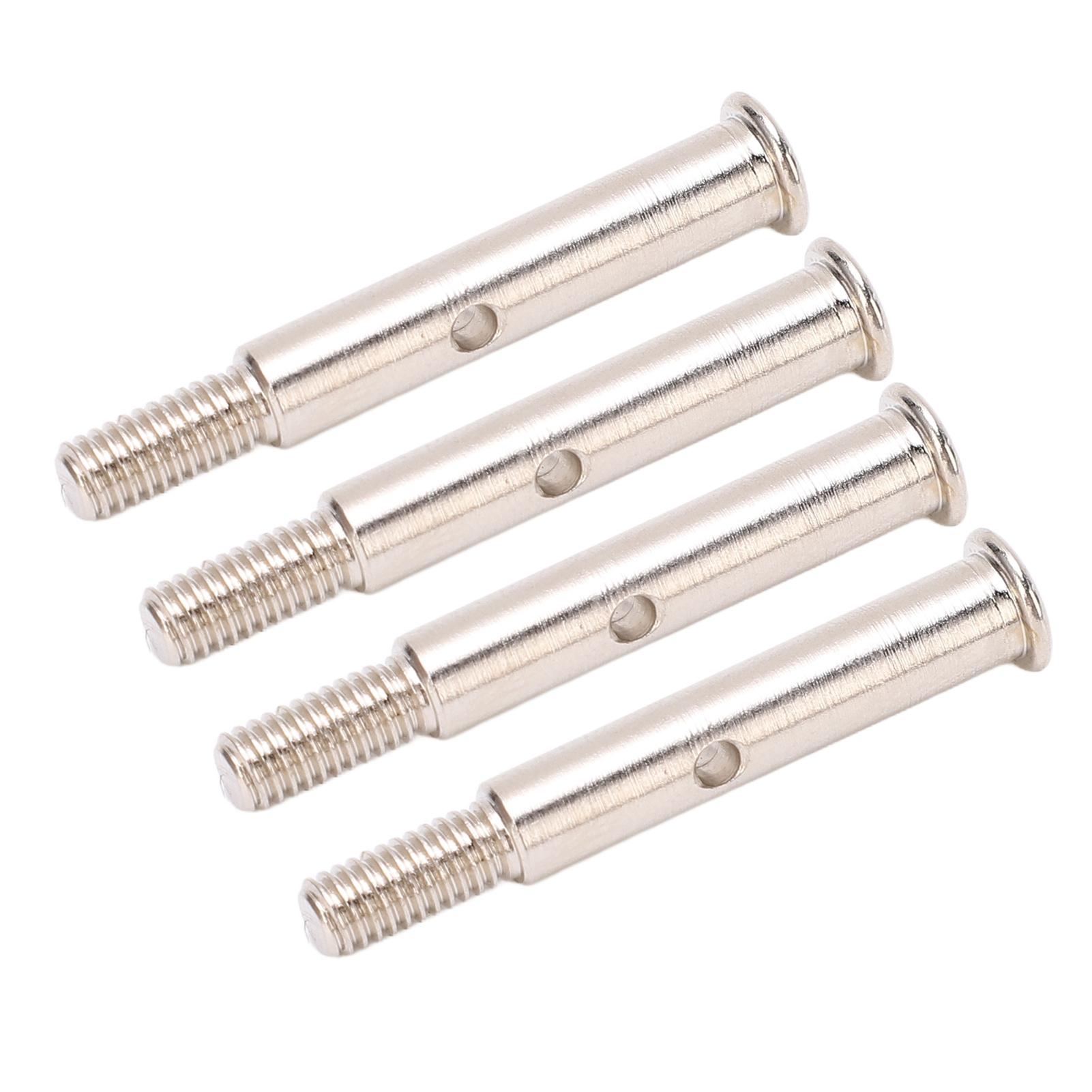 

4 шт. Сталевий передній колісний міст для RC-автомобіля 35 мм Передній вал Аксесуари для машинки на радіокеруванні для Traxxas Slash 2WD Чорний Silver срібний