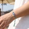 Matching Couples Jewelry Colorful Small Fish Handmade Braided Bracelet, Boho Cute Woven Gift for Best Friends String Adjustable Summer Beach Wristband