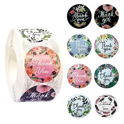 Thankyou Sealing Sticker Thank You Sticker Flower Hand Mark Sticker Handicraft Decoration Sticker