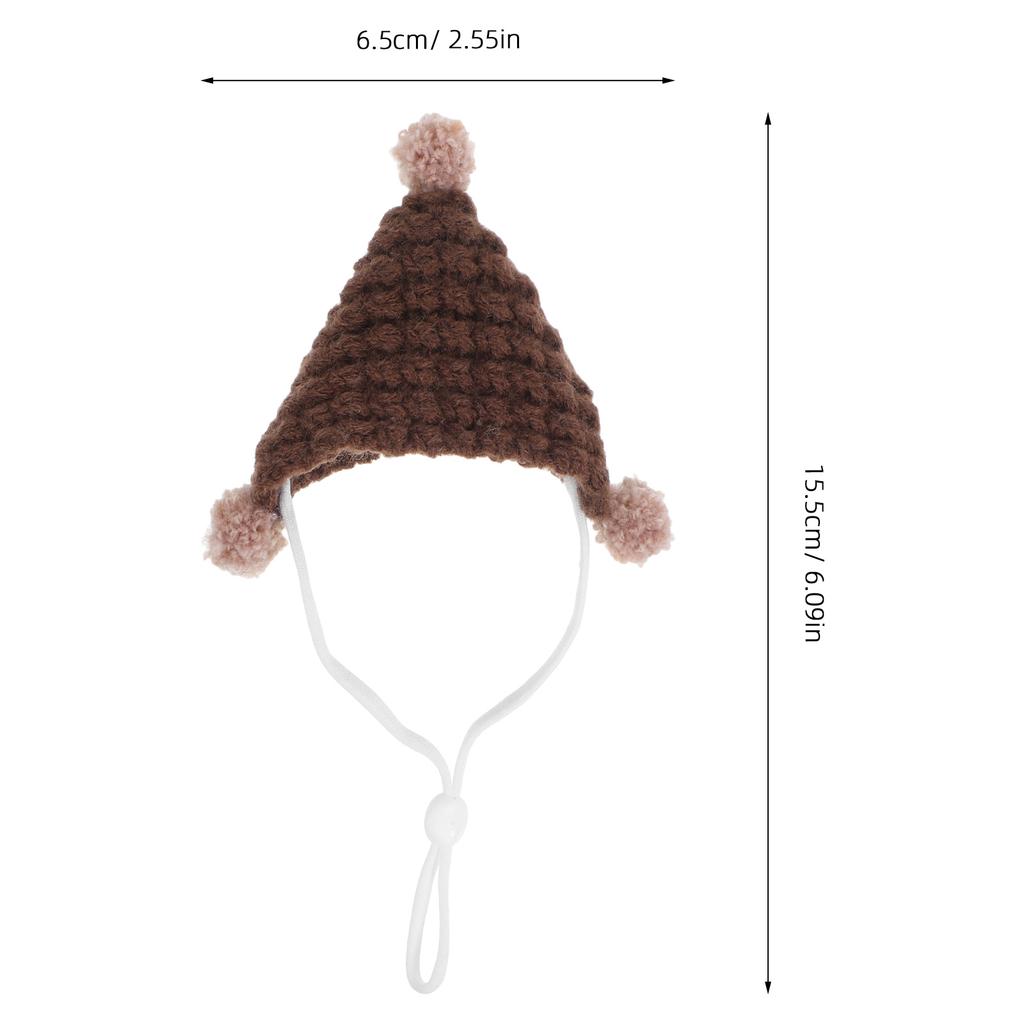 Mini Knitted Small Pet Hat Cute Guinea Pig Hamster Tiny Hat Decorative Photo Prop Rabbit Small Animal Party Costume Accessories