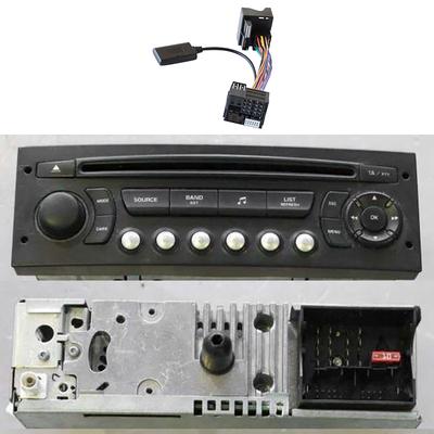 Receptor Bluetooth 5.0 para Audio de Coche Adaptador Auxiliar para Radio Peugeot Citroen C2 C5 RD45 RD4 Módulo de Radio Cable Auxiliar Bluetooth