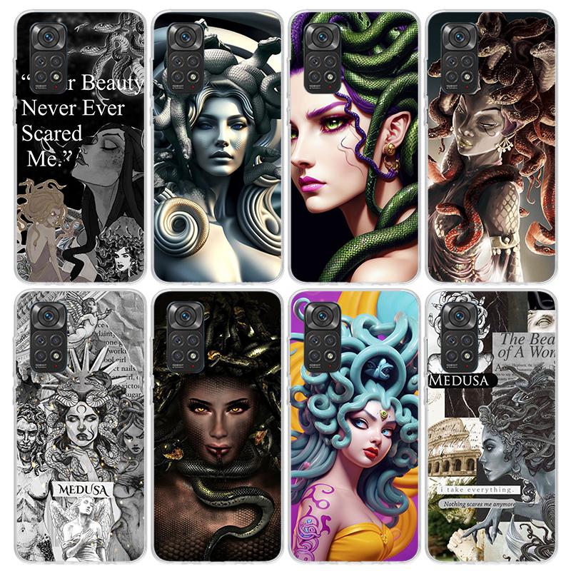 Medusa Greek Mythology Phone Case for Xiaomi Redmi Note 15 14 14S 13 12 12S 11 Pro Plus 11E 11T 11S 10S 5G Soft Cover Fundas Red