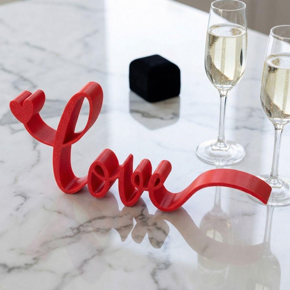 Car Interior Valentine's Day Love Ornament Wedding Letter Love Ornament Home Decor