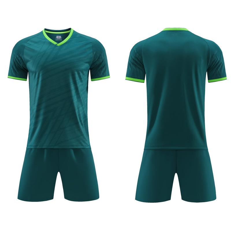 Soccer Uniform Set Training Camp Team Uniform Adult Children Short-Sleeved Soccer Uniform Can Absorb Sweat And Breathe