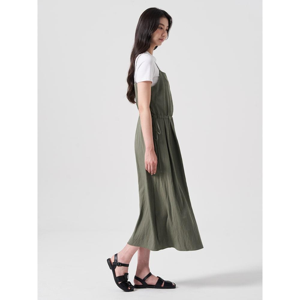 8SECONDS Layered Pleated Dress Khaki (354871Jq1H)