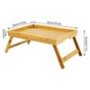 WKWKER Bamboo Folding Bedside Tray Low Chabudai Drafting Computer Desk Tray Table, Table, Table, Table, (Natural)