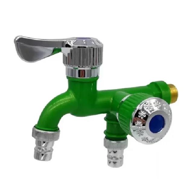 Washer Faucets 1/2" Male Wall Mounted Garden Balcony Water Tap Plastic Water Hose Quick Connector Single Cooled Faucet