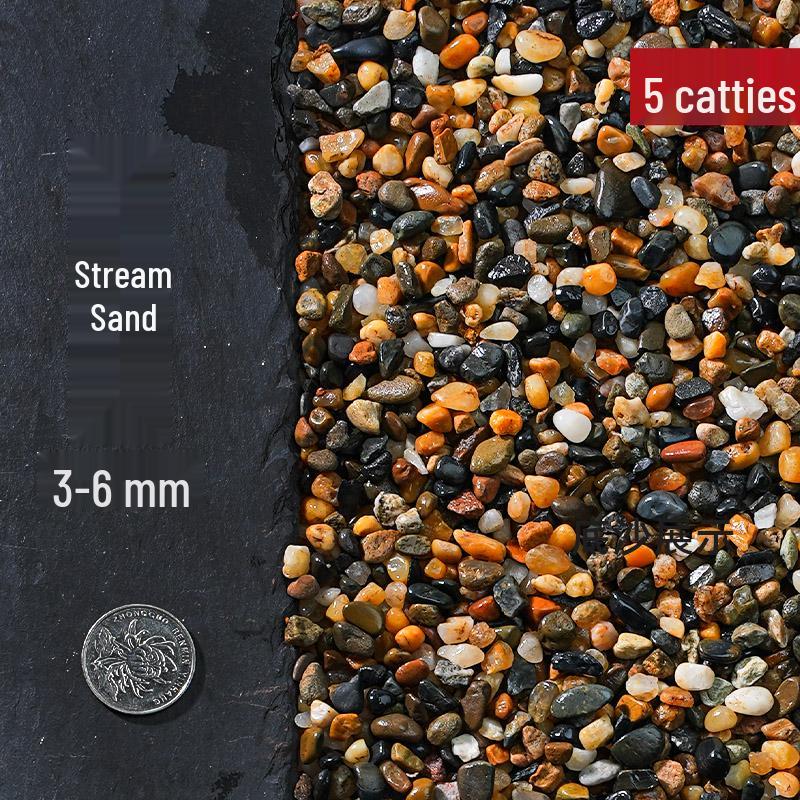 Stream Stone Fish Tank Sand: 5 Jin Aquarium Landscaping and Paving Stones with Ornaments