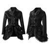 Women's Retro Gothic Lace Edge Double-breasted Medieval Renaissance Cos Stage Costume