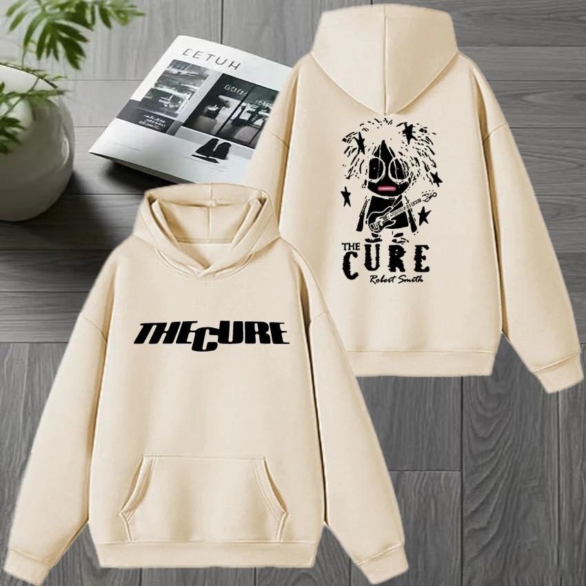 Rock Band THE CURE 90s Alternative Rock Double Sided Print Streetwear Unisex Vintage Hip Hop Hoodie Men Women Fleece Sweatshirt