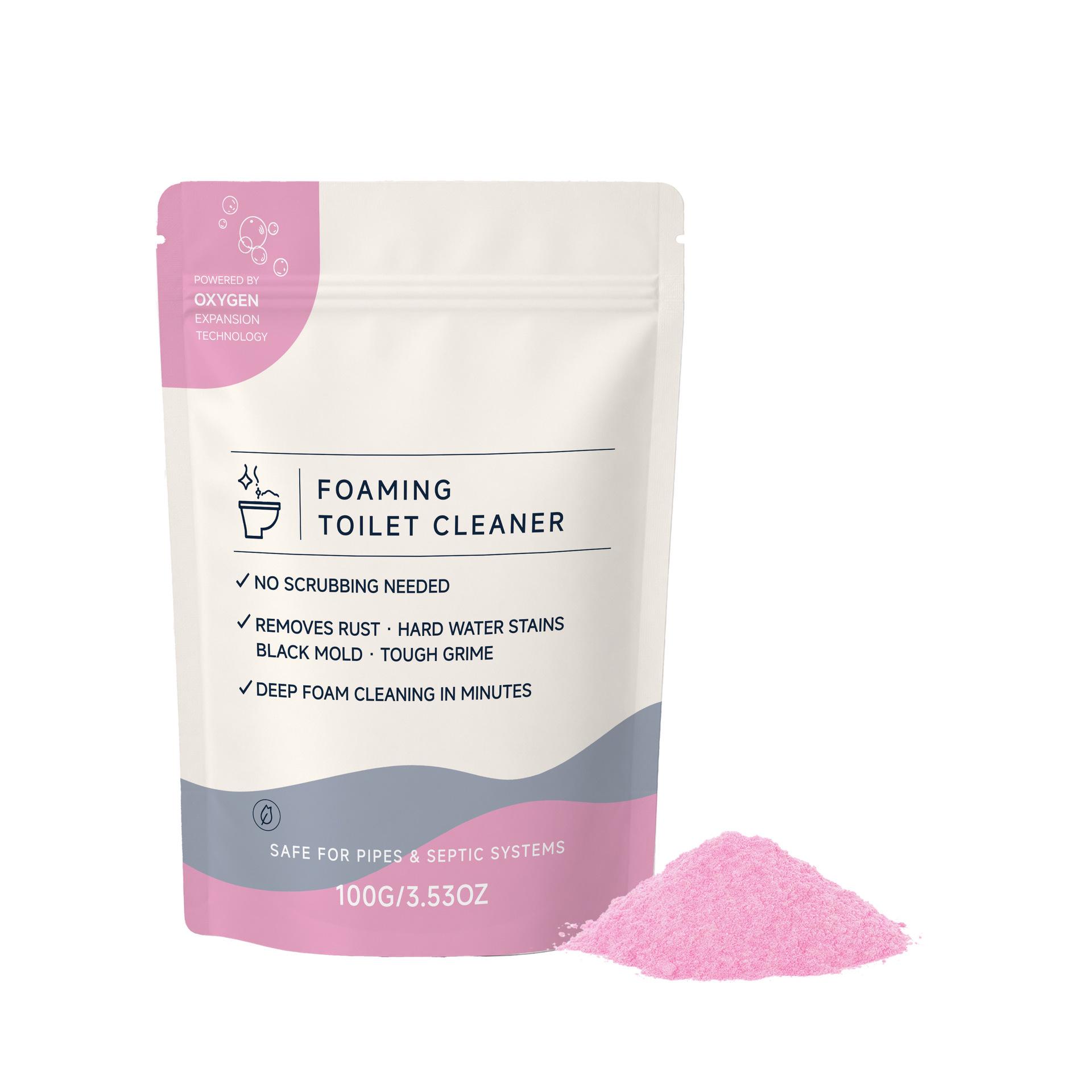 Foam Toilet Bowl Cleaner - Stain Remover, Odor Reducer, Fresh Scent