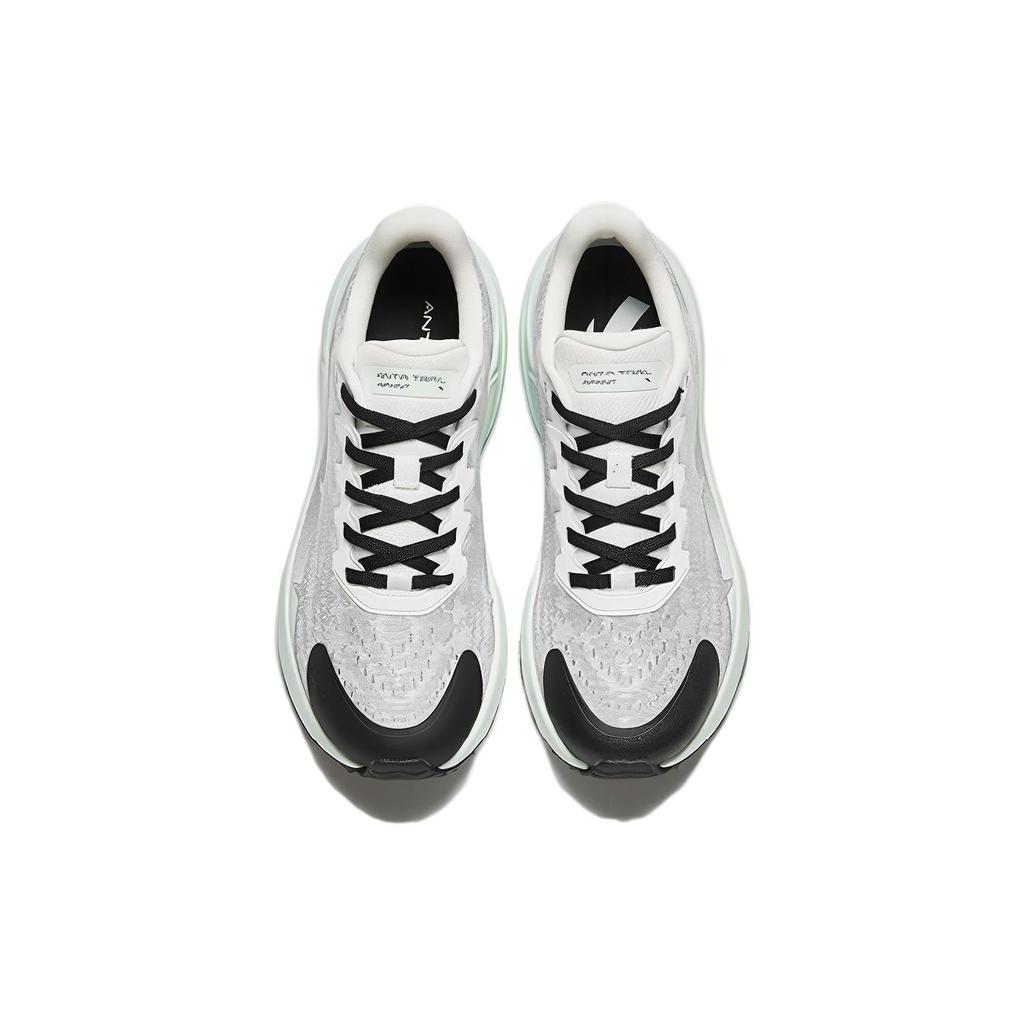 Anta Comfortable Fabric Cushioning Breathable Low top Running Shoes Women's Paper Gray 122345584-4