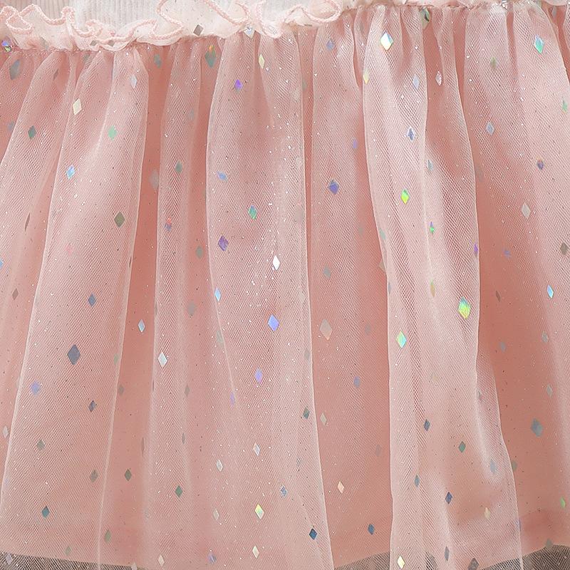 Girls' Casual Short Sleeved Dress Korean Fashion A-line Dress