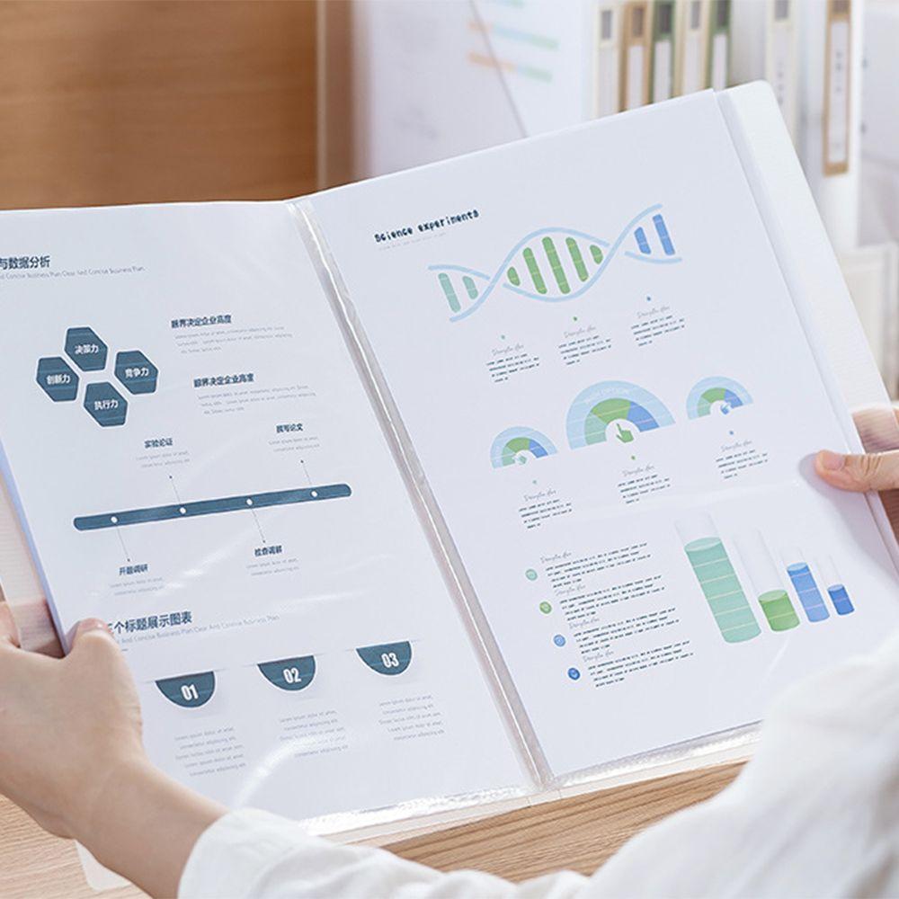 Прозрачная вставка A4 Папка-файл Многослойный A4 Информационный комплект A4 Папка-папка с отрывными листами Документы