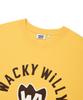 WACKY WILLY Point Graphic Short Sleeve T-Shirt Yellow