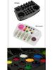 Tattoo Ink Cup Palettes - 12 Disposable Microblading & Paint Palettes