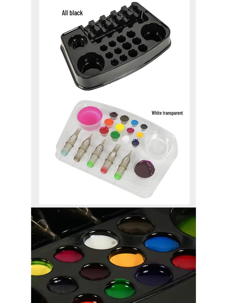 Tattoo Ink Cup Palettes - 12 Disposable Microblading & Paint Palettes