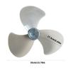 3 Blade Fan Replacement Part 16 Inch with Mounting Nut, ABS Spare Blade Assembly for Household Fan Maintenance and Broken Blade Repair