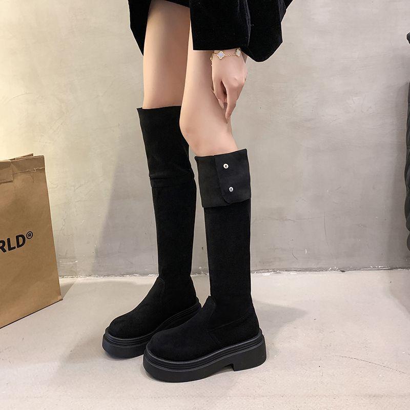 

Women s Chunky-Heeled Over-the-Knee Thick-Soled Boots for Autumn/Winter 2025 Size 40
