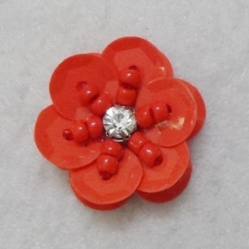 20 Pieces/lot Hand-Sewed Sequins Flower Pattern Patch DIY Clothing Shoes, Hats, Bags, Beads Sequins Applique Patch