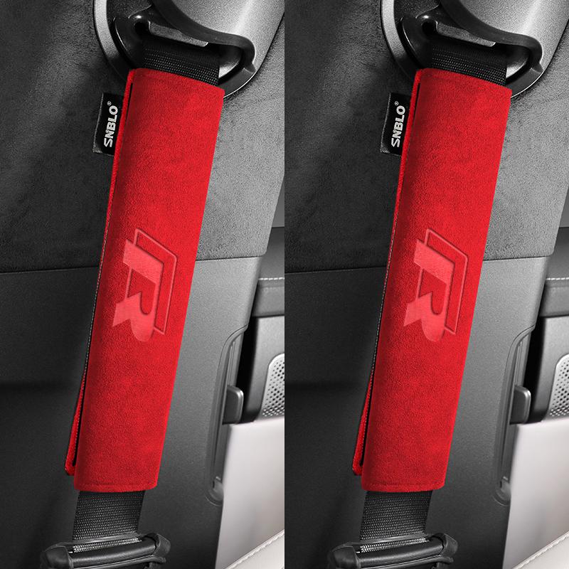 2 Uds Funda Para Cinturón De Seguridad De Fibra De Carbono Hombreras Para VW Volkswagen R RLine GTI GTD Golf 6 7 5 4 3 2 8 MK4