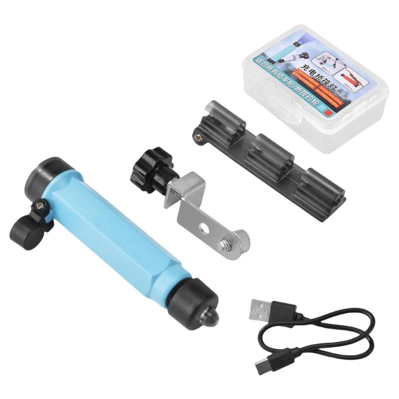

2 Gear Brightness Adjustable Bridge Raft Light Rechargeable Raft Fishing Light Rod Tip Fishing Light Fishing Rod Light озеро синього кольору