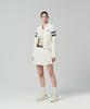 SERGIO TACCHINI W Mc Scratch Staff Pleated Skirt (White)