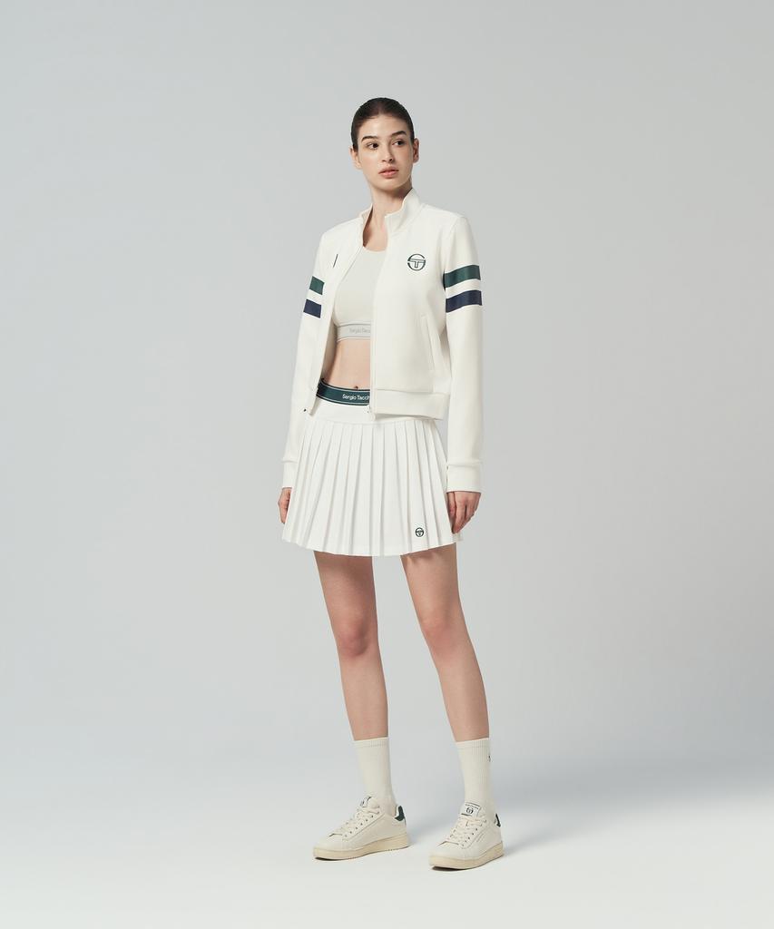 SERGIO TACCHINI W Mc Scratch Staff Pleated Skirt (White)