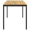 Garden Bar Table White and Black 196 X 100.5 X 105 Cm