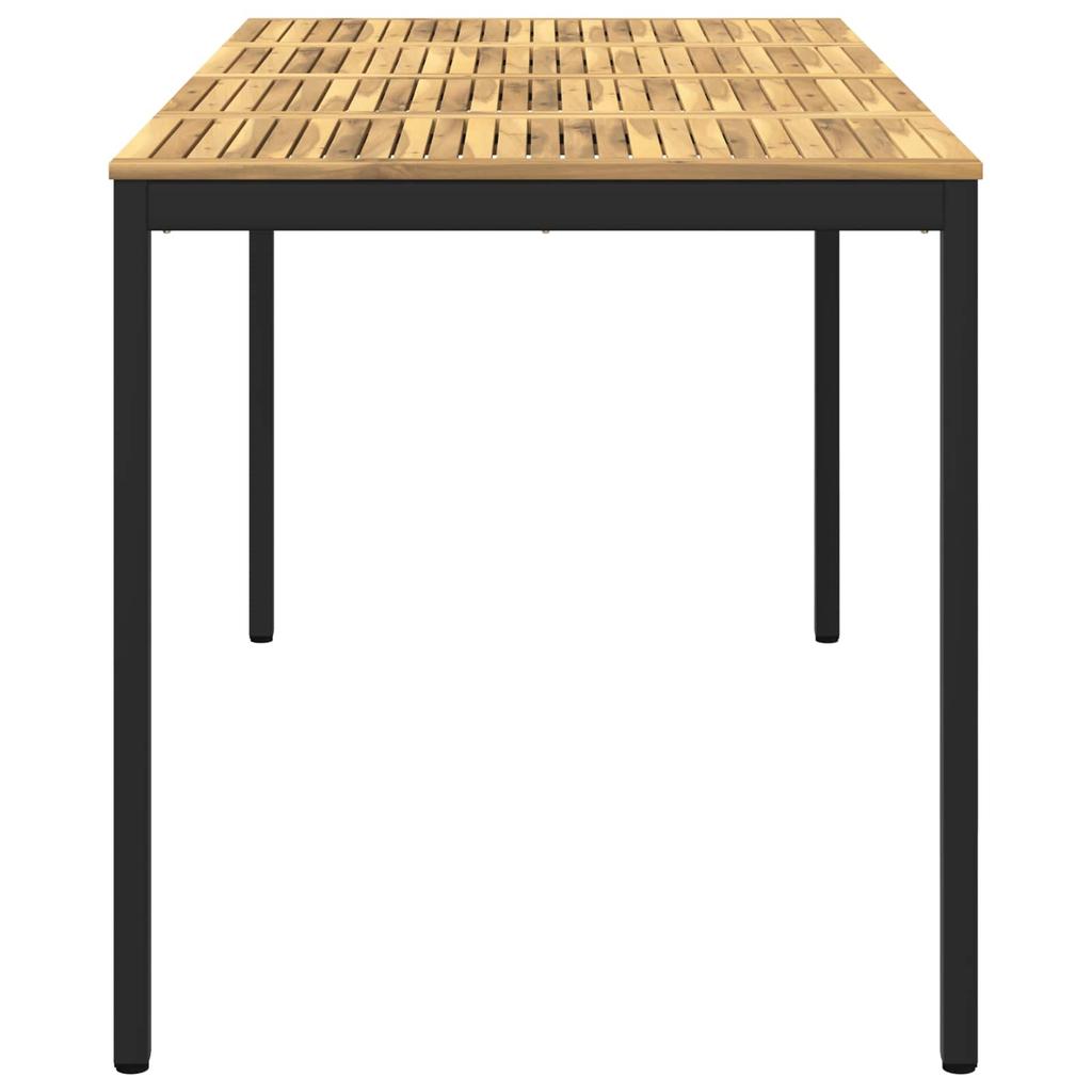 Garden Bar Table White and Black 196 X 100.5 X 105 Cm