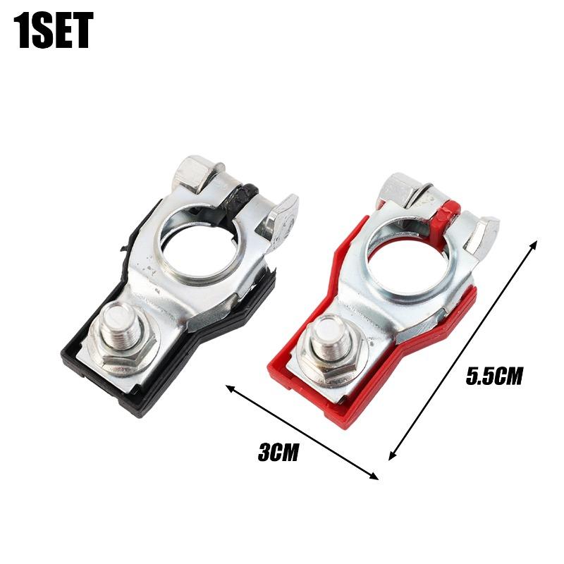 

1 Pair 12V 24V Positive Negative Car Top Post Battery Terminals Wire Cable Clamp Terminal Connectors Car Battery Accessories