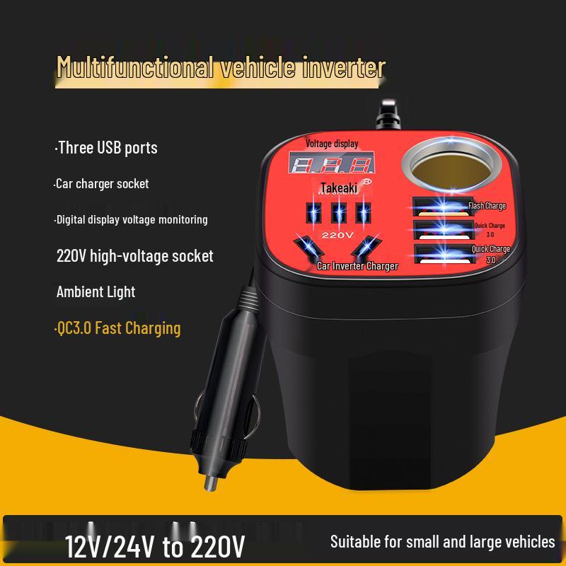 Universal Car/Van Inverter & Charger 12V/24V to 220V