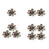 1/2/3/4Pcs Brass Octopus Figurine Metal Carving Octopus Statue Sea Animal Sculpture Feng Shui Decoration Home Office Desktop Ornament