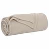 Beige Throw Blanket 170 X 130 Cm Fleece