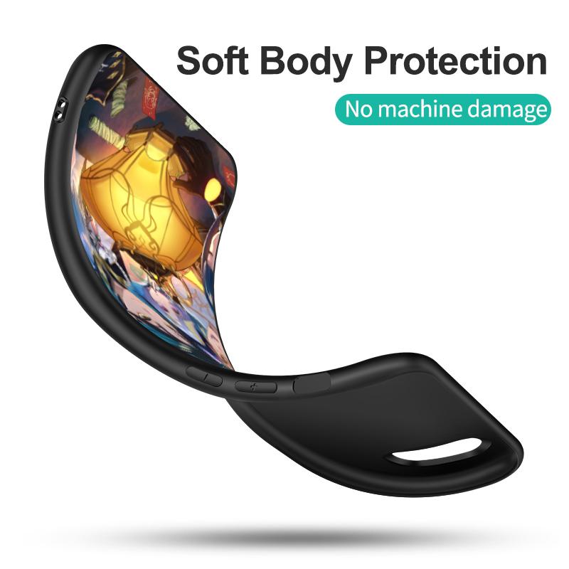 Schwarze TPU-Hülle für Motorola Moto G52 G42 G60 4G G60S G71 G9 Play Plus Power One 5G Ace Impact Xiao Genshin