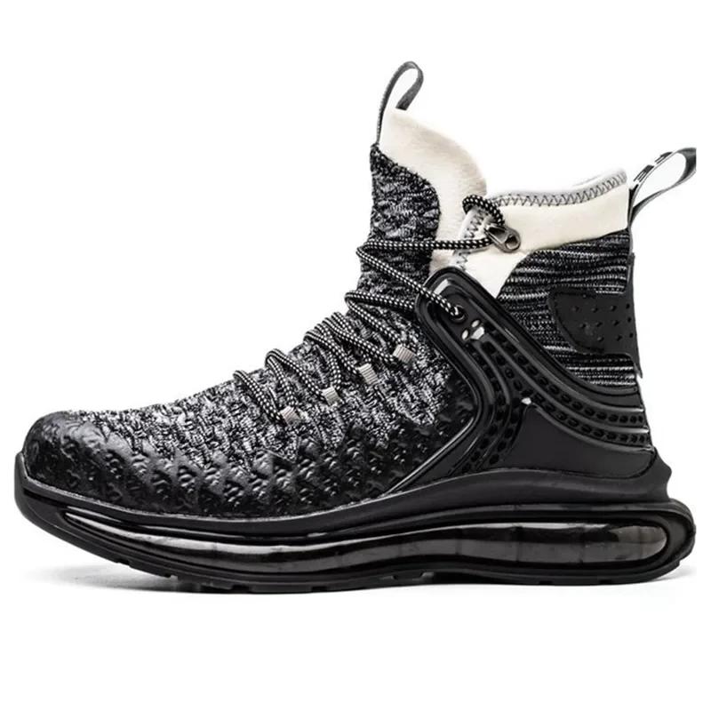 

Plus Size 50 Fashion Safety Working For Men High top Indestructible Construction Anti Smashing Sneakers Shoes 40