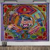 Mexico Mexican Mayan Tribal Art Tapestry Wall Hanging Ethnic Paintings Psychedelic Aesthetic Background Cloth Home Decorations