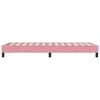 Łóżko Box Spring Bez Materaca Różowe 90X210 Cm Aksamit