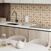 Vinyl Tiles with a Pattern for Easy Wall Transformation Geometric Circles and Arcs 10X40X20 Cm
