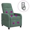 Massage Recliner Sea Green Velvet (V)