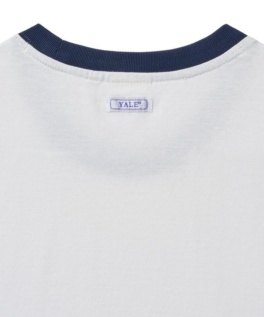 YALE Women'S Daily Comfort Ringer T-Shirt_Navy