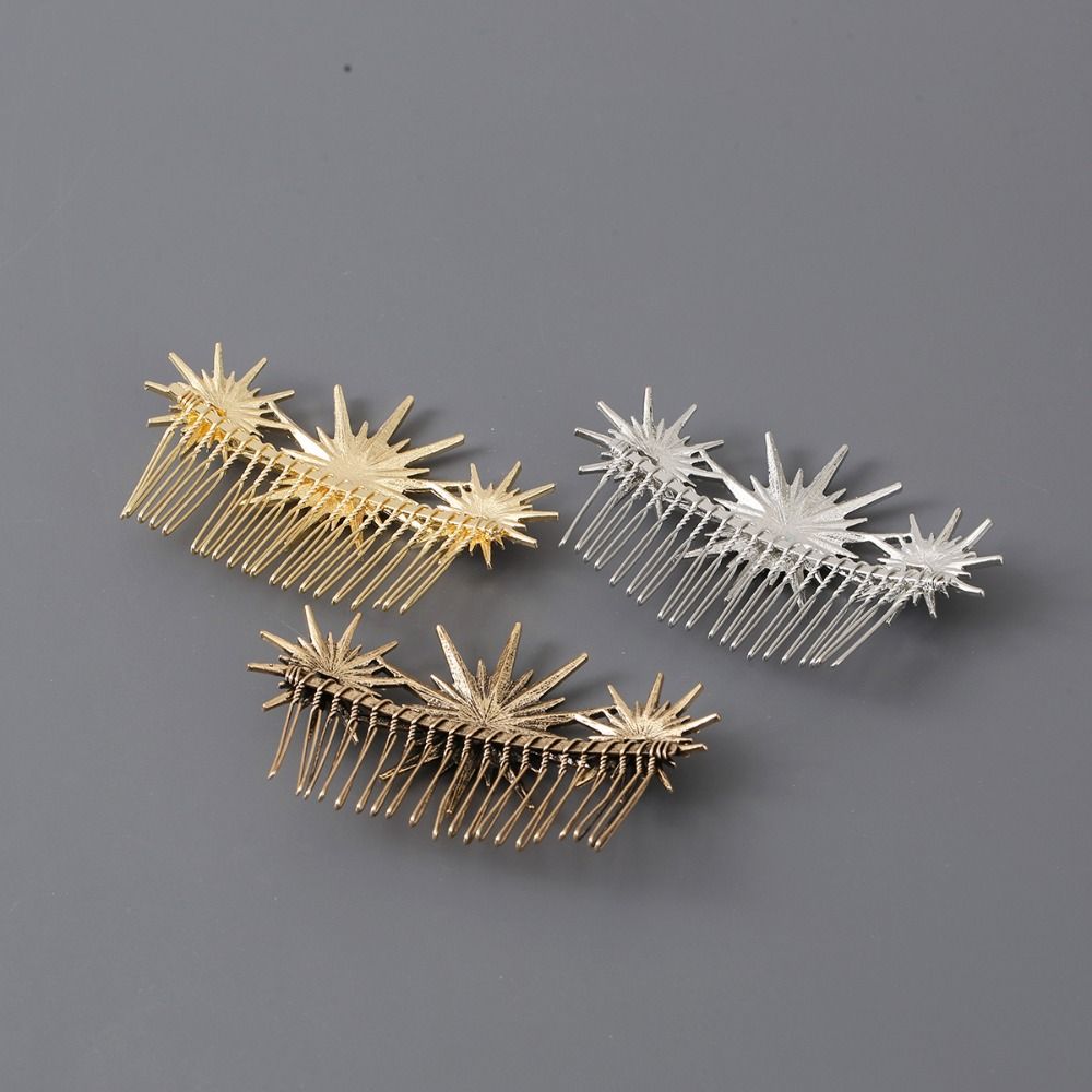 Kristallstern Damen Brautkopfschmuck Elegante Strass-Kristall-Haarkamm Tiara-Stil Kopfschmuck Brautjungfern-Geschenk