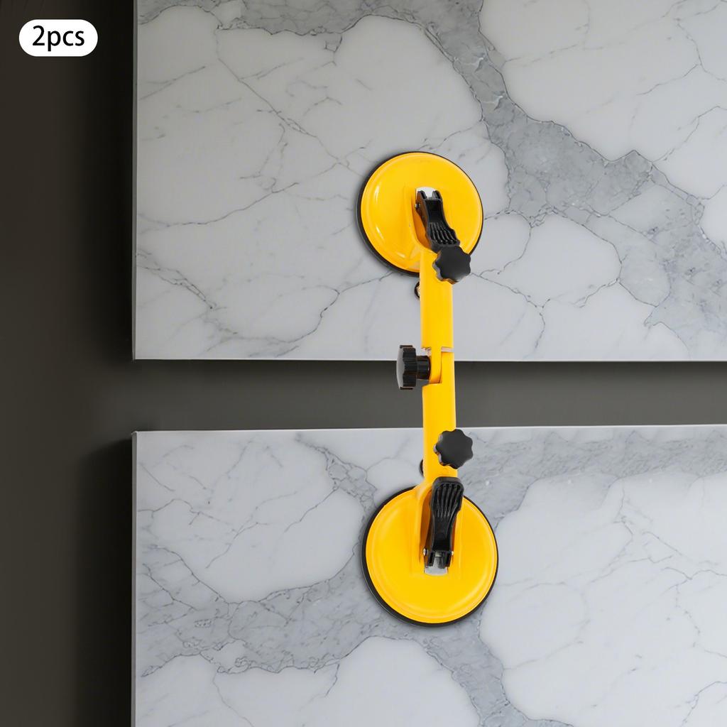Suction Cups for Glass 2pcs Aluminum Alloy 90 Degree Adjustable Vacuum Suction Cups 220lb Hold for Granite Marble
