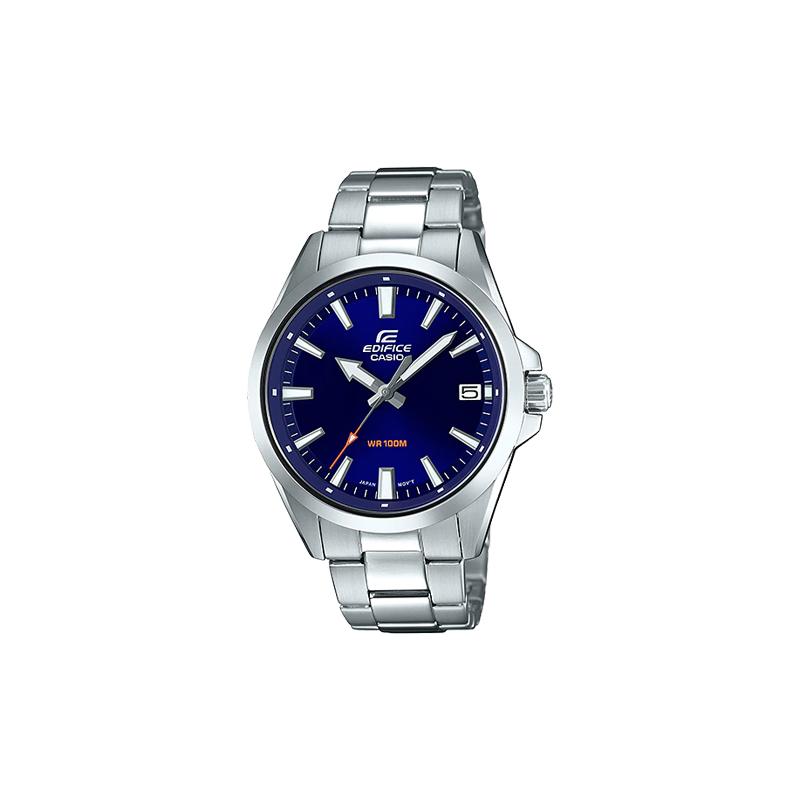 

Casio EDIFICE series simple casual fashion quartz movement stainless steel strap Japanese and Korean watch men s watch blue dial EFV-100D-2AVUDF синій